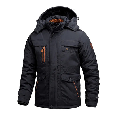 Parka Homme Imperméable Hiver Beige Neuf