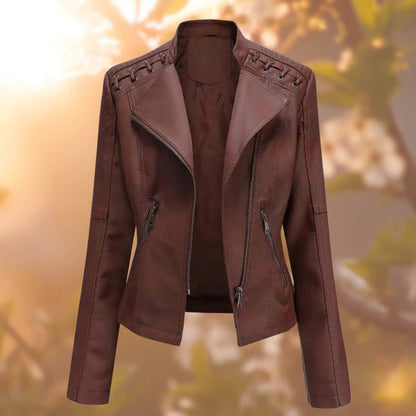 Veste en cuir femme élégante et tendance