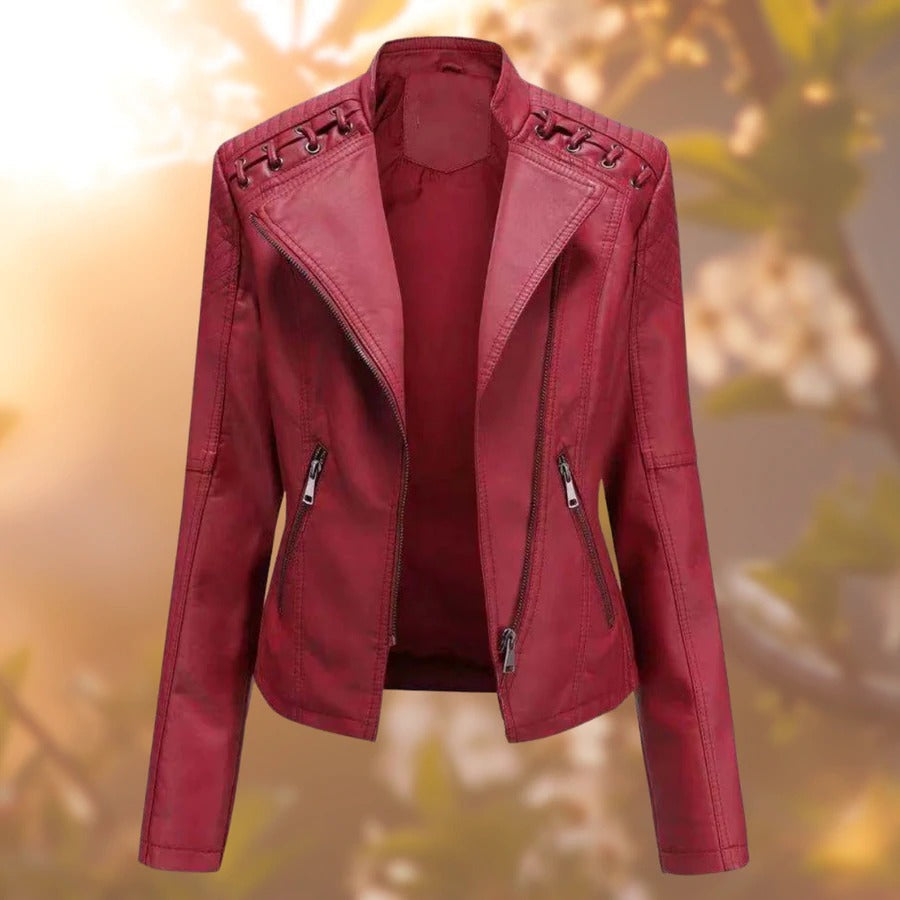 Veste en cuir femme élégante et tendance