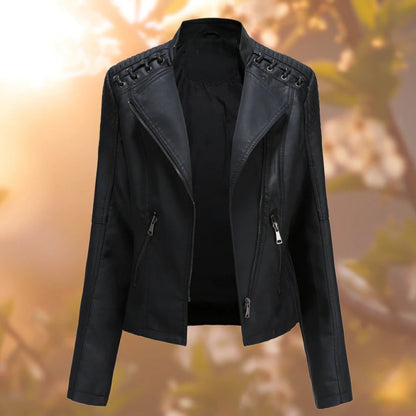 Veste en cuir femme élégante et tendance