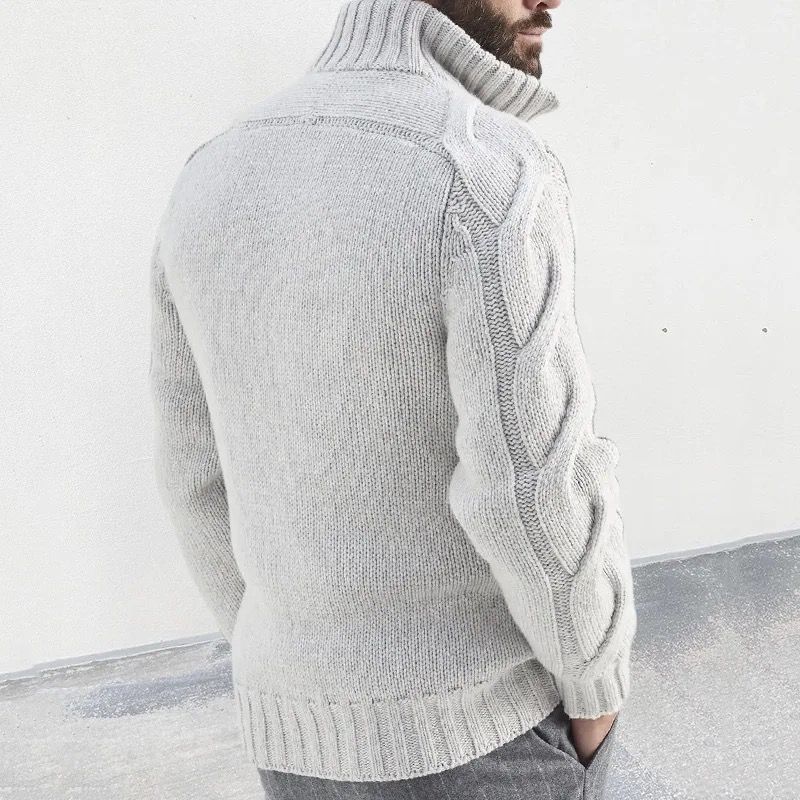 Cardigan Homme Tricoté Élégant et Chaud