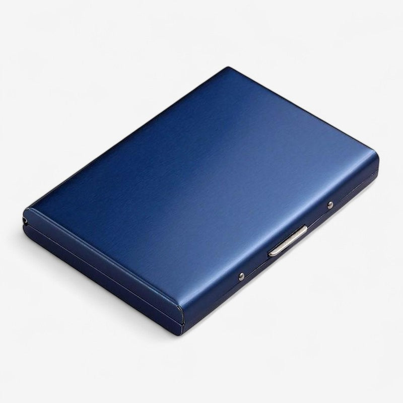 Porte-Cartes Métal Design avec Fermeture Magnétique