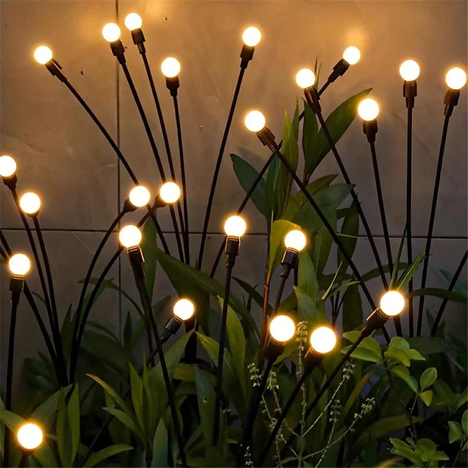 Lampe Solaire Jardin LED, Guirlande Extérieure 20 LED - PanierRoyale