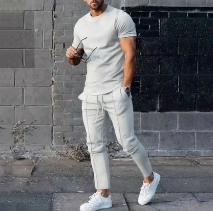 Survêtement Homme Décontracté avec T-Shirt et Jogger Slim Fit