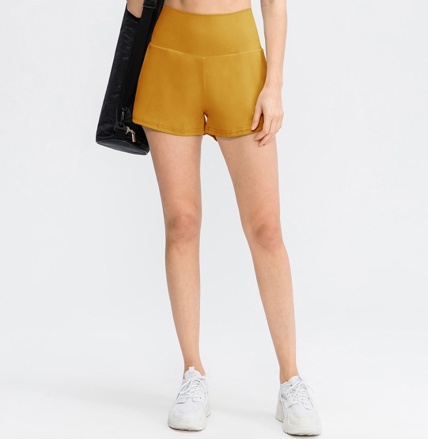 Shorts de Yoga 2 en 1 avec Poches pour Femme