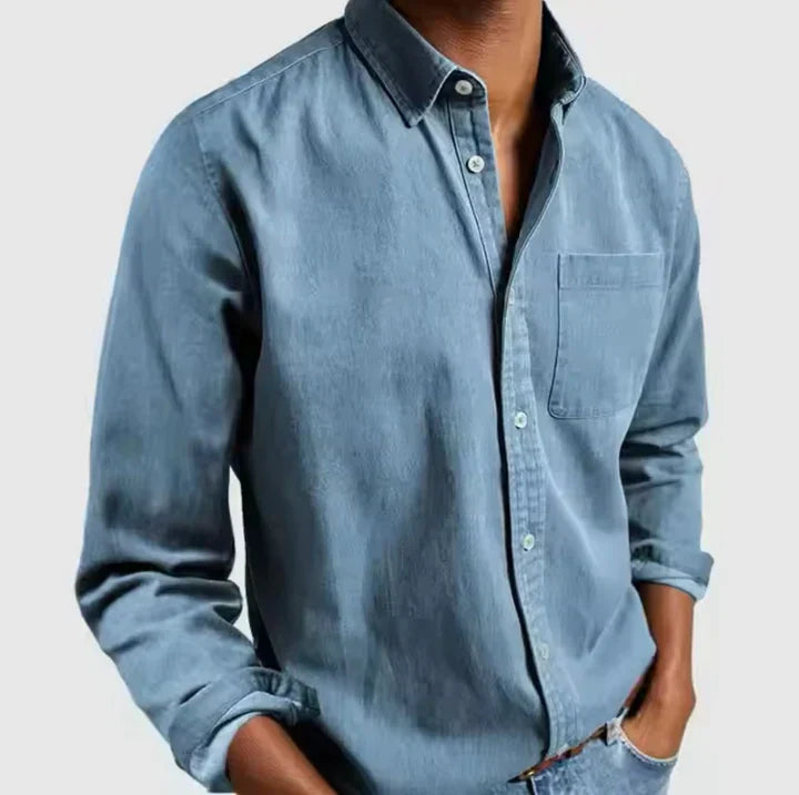 Chemise Coton Classique à Manches Longues