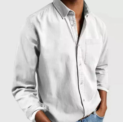 Chemise Coton Classique à Manches Longues