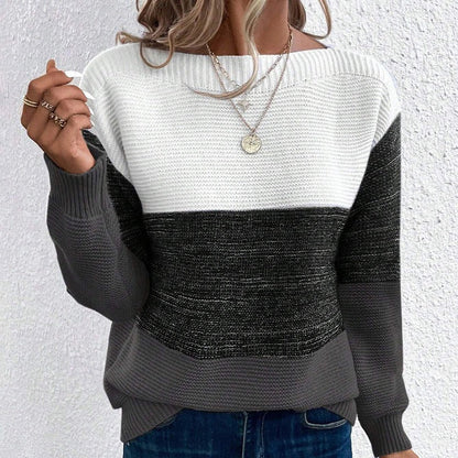 Pull Femme Hiver Chaud et Confortable avec Manches Longues
