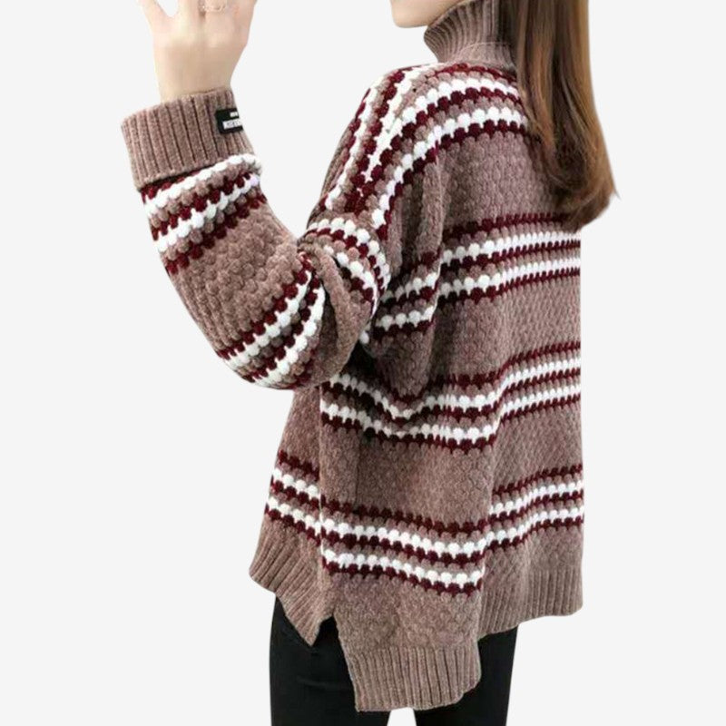 Pull à manches longues doux et chic pour femme