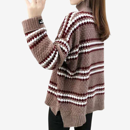 Pull à manches longues doux et chic pour femme