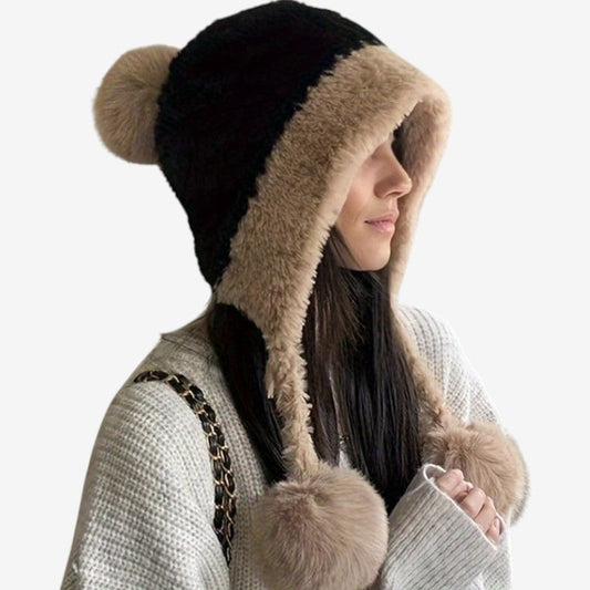 Bonnet Hiver Doux et Confortable avec Oreilles Réglables - PanierRoyale