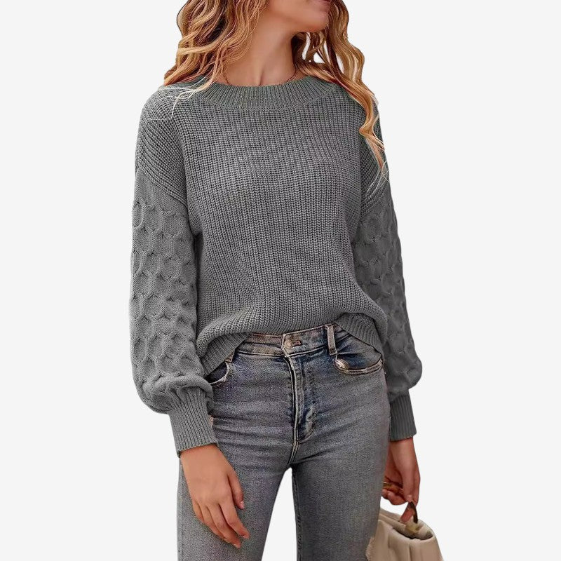 Pull Femme Col Rond Oversize Confortable