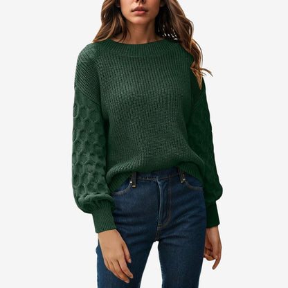 Pull Femme Col Rond Oversize Confortable - PanierRoyale