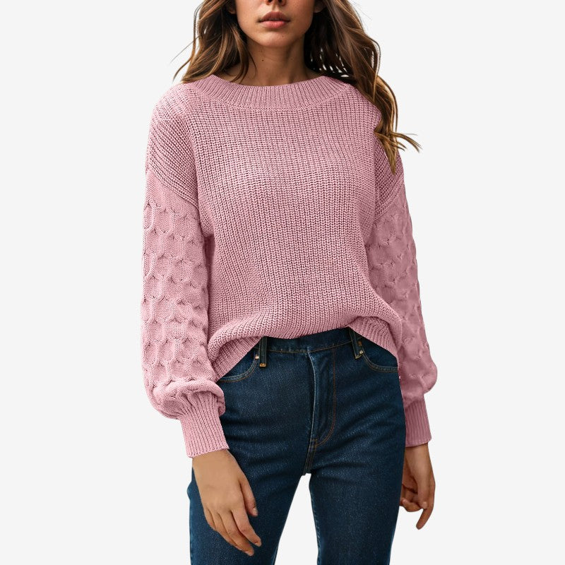 Pull Femme Col Rond Oversize Confortable