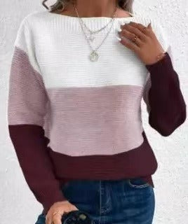 Pull Femme Hiver Chaud et Confortable avec Manches Longues