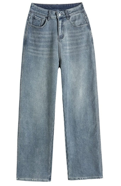 Pantalon jean molletonné