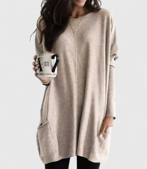 Robe Décontractée Femme à Manches Longues