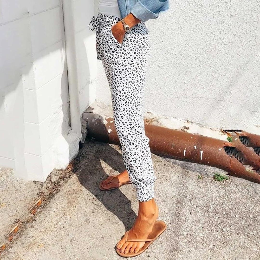Pantalon de loisir femme leopard confortable et tendance
