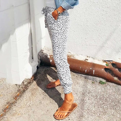 Pantalon de loisir femme leopard confortable et tendance