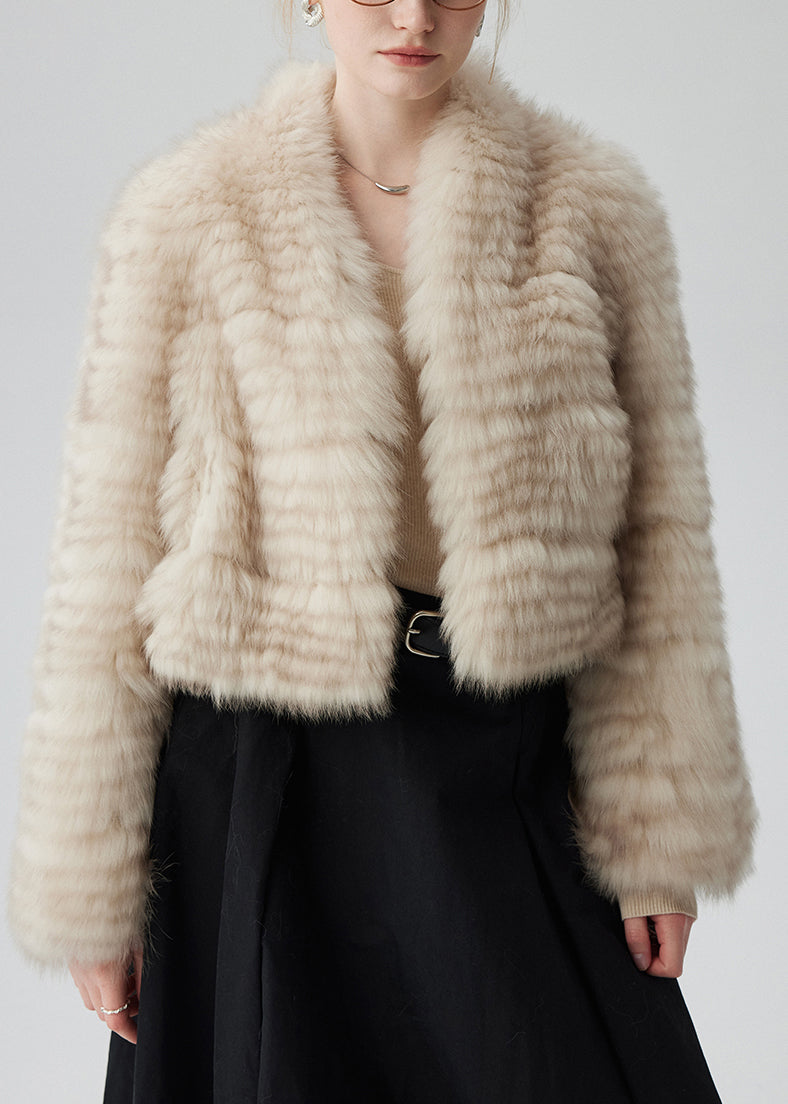Gilet large en fausse fourrure blanche hivernale épaisse - EasyApparels