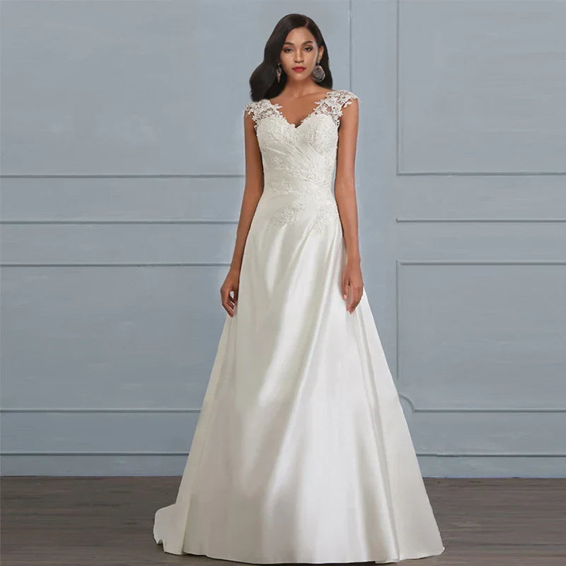 Robe de Mariée Dentelle Élégante et Romantique