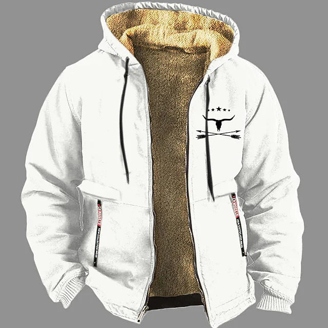 Sweat à capuche homme hiver chaud et confortable