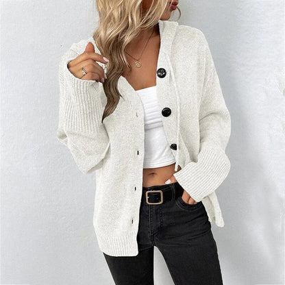 Cardigan Femme Décontracté à Boutons Avant