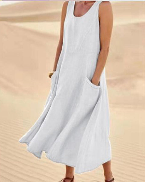 Robe Décontractée en Coton pour Femme au Quotidien