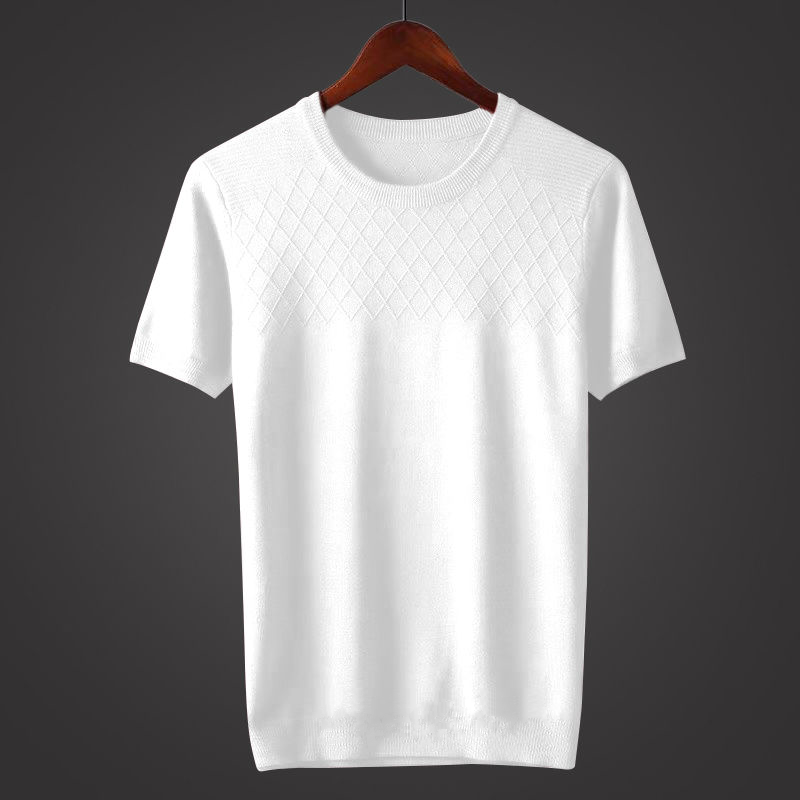 Chemise Homme Respirante et Douce à Col Rond