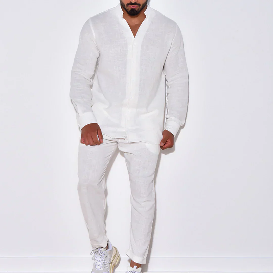 Costume Homme Lin Été Léger et Régulier - PanierRoyale