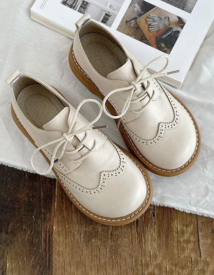 Derbies Femmes Chic à Bout Pointu et Talon Plat - luxestyle