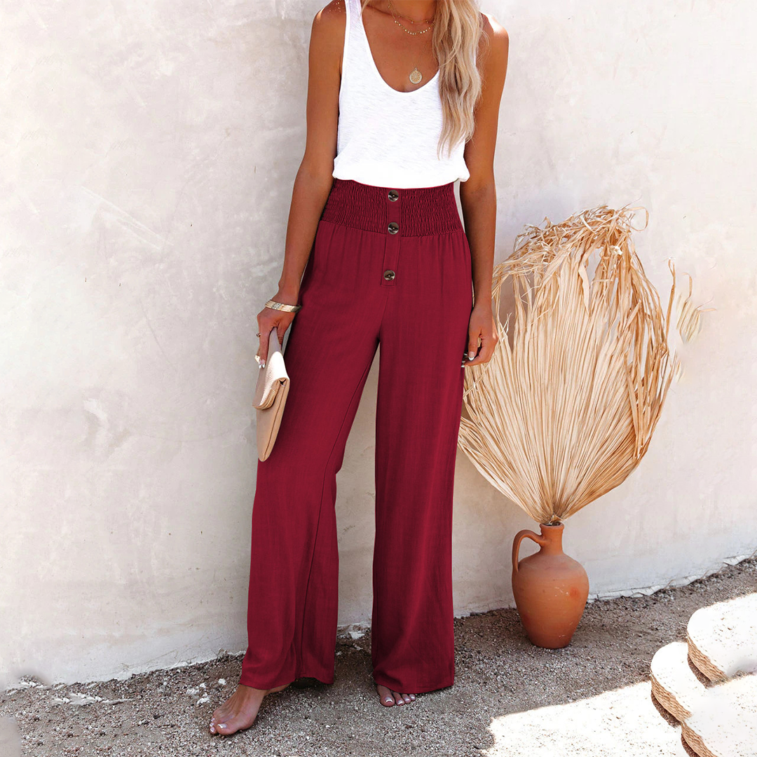 Pantalon Femme Comfort Haut de Gamme à Jambe Large