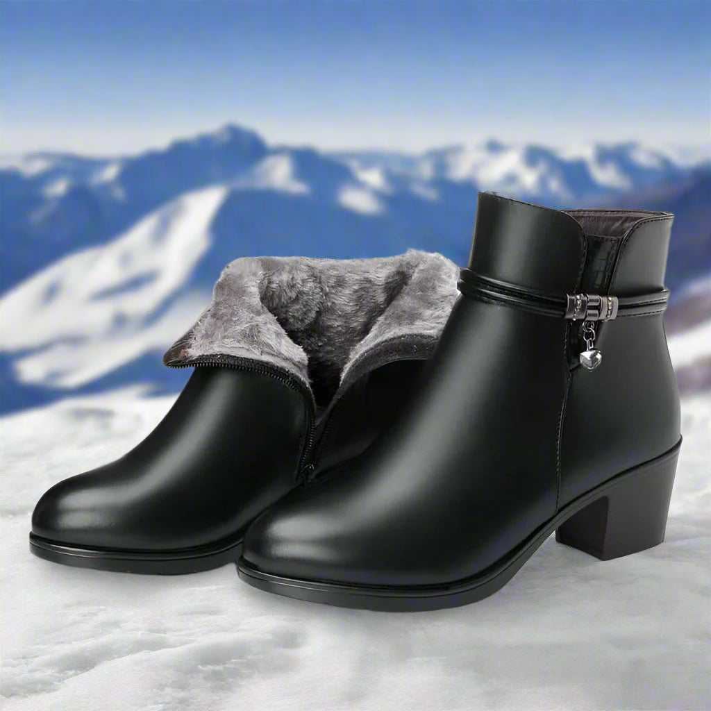 Bottines Hiver Doublées et Confortables pour Femme