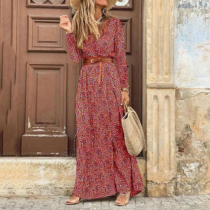 Robe Longue Été Florale pour Femme Occasion Soirée - PanierRoyale