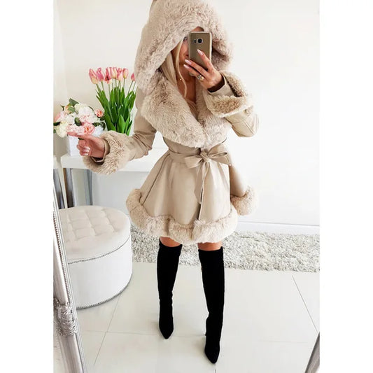 Manteau Femme Hiver Long Capuche et Doublure Chaude - PanierRoyale
