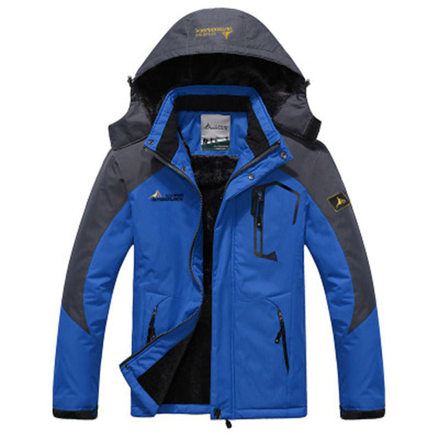 Parka Hiver Imperméable avec Capuche et Fermeture Éclair
