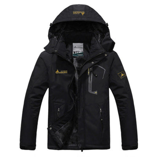 Parka Hiver Homme Imperméable avec Capuche et Fermeture Éclair - PanierRoyale