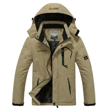 Parka Hiver Imperméable avec Capuche et Fermeture Éclair