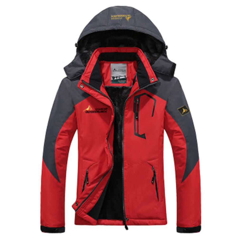 Parka Hiver Imperméable avec Capuche et Fermeture Éclair