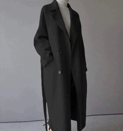 Manteau Femme Hiver Élégant en Laine Douce