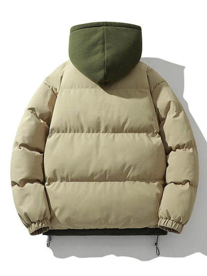 Doudoune Hiver Homme à Capuche Doublée et Chaude