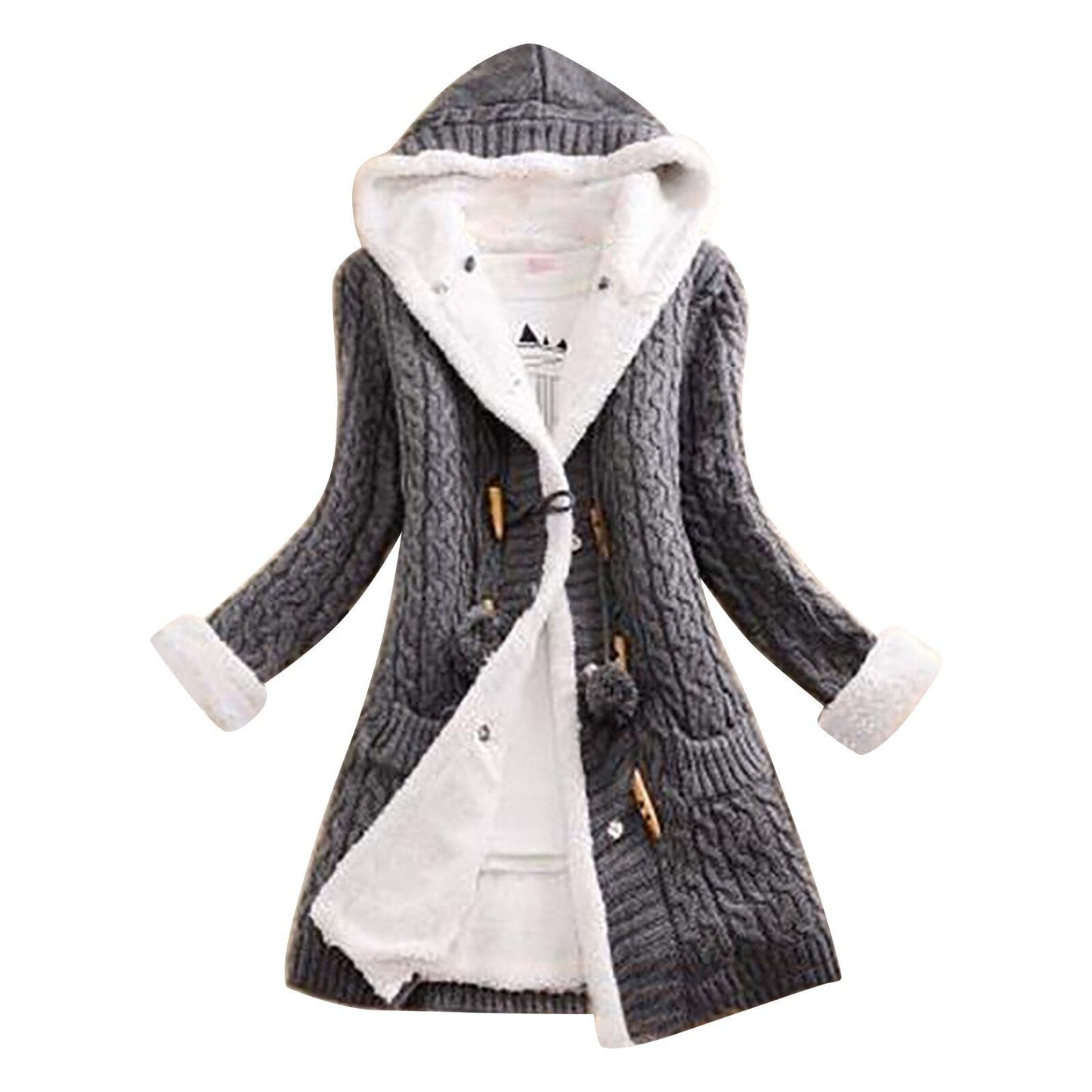 Manteau Femme Hivernal Doublé et Imperméable avec Capuche