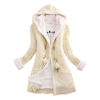 Manteau Femme Hivernal Doublé et Imperméable avec Capuche
