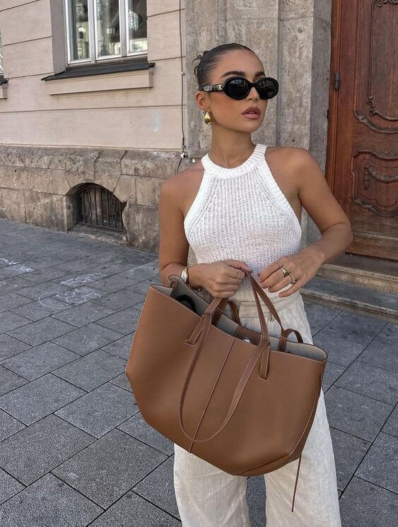 Sac à main grande capacité femme élégant et fonctionnel - PanierRoyale