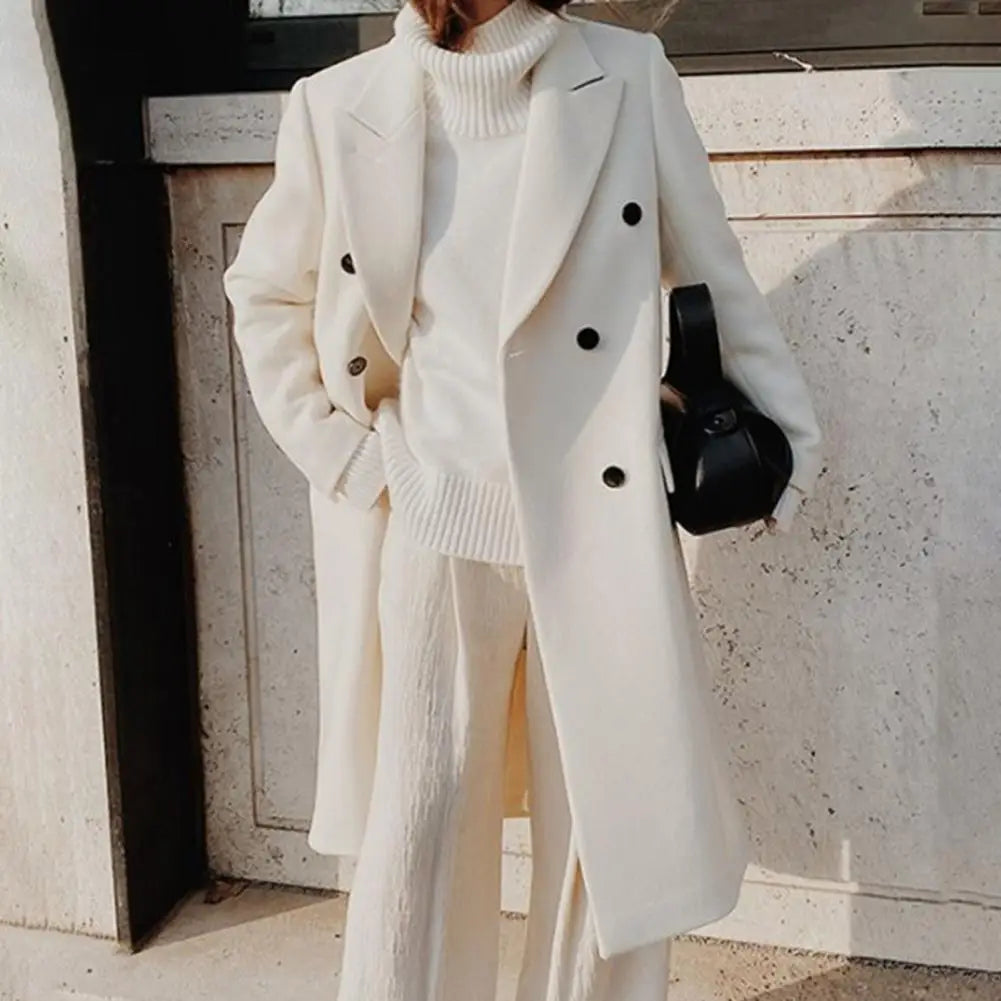 Manteau Femme Long Trench Coat Classique et Élégant