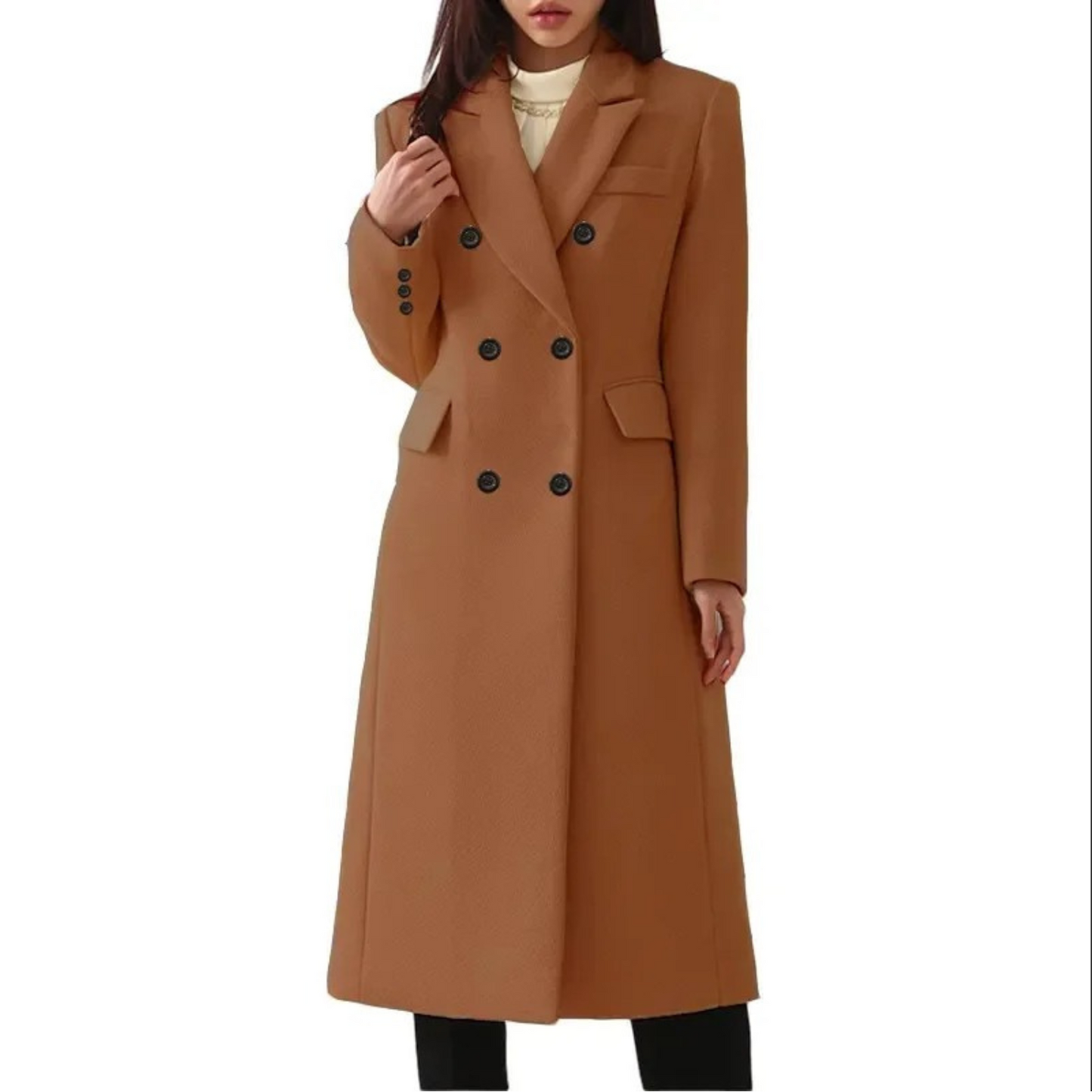 Manteau femme hiver chaud et long en duvet de canard