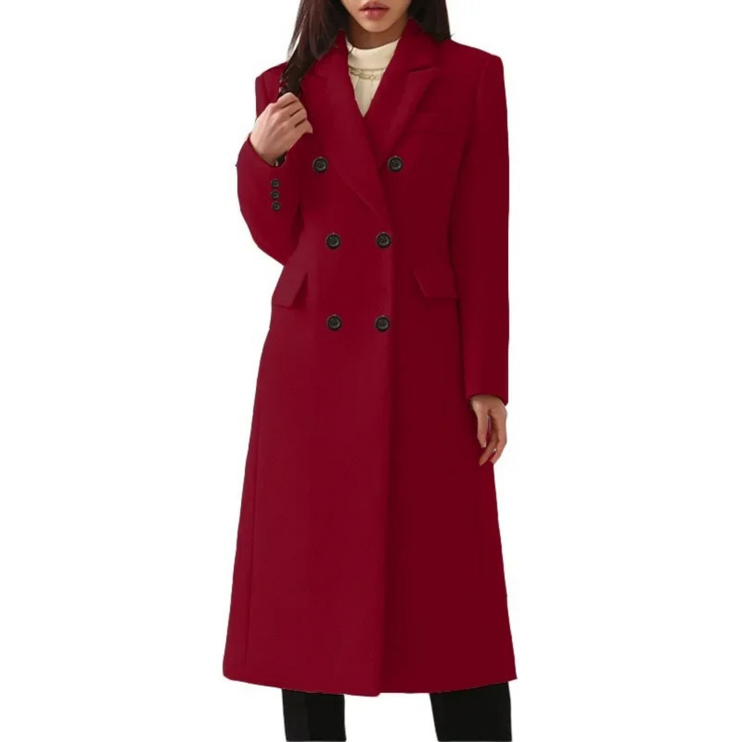 Manteau femme hiver chaud et long en duvet de canard