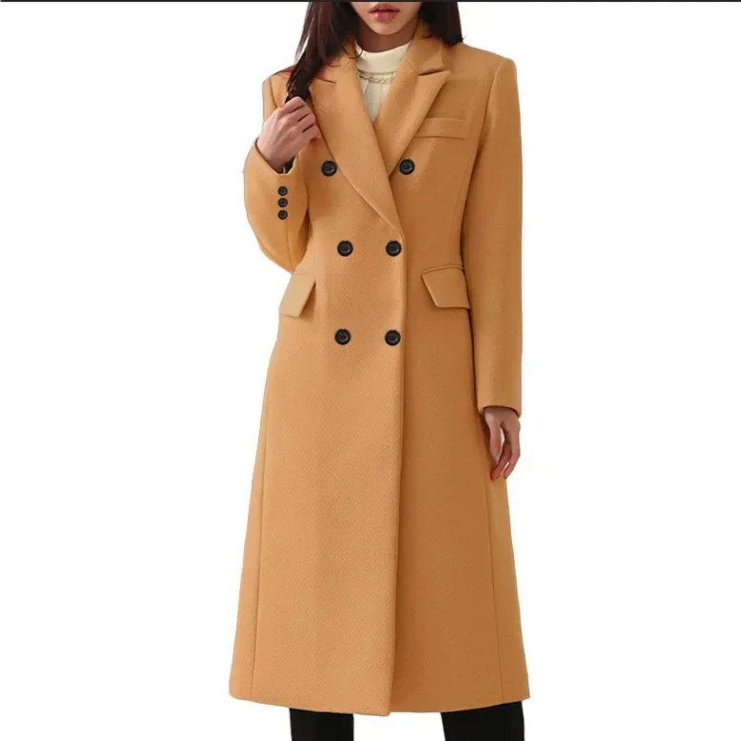 Manteau femme hiver chaud et long en duvet de canard - PanierRoyale