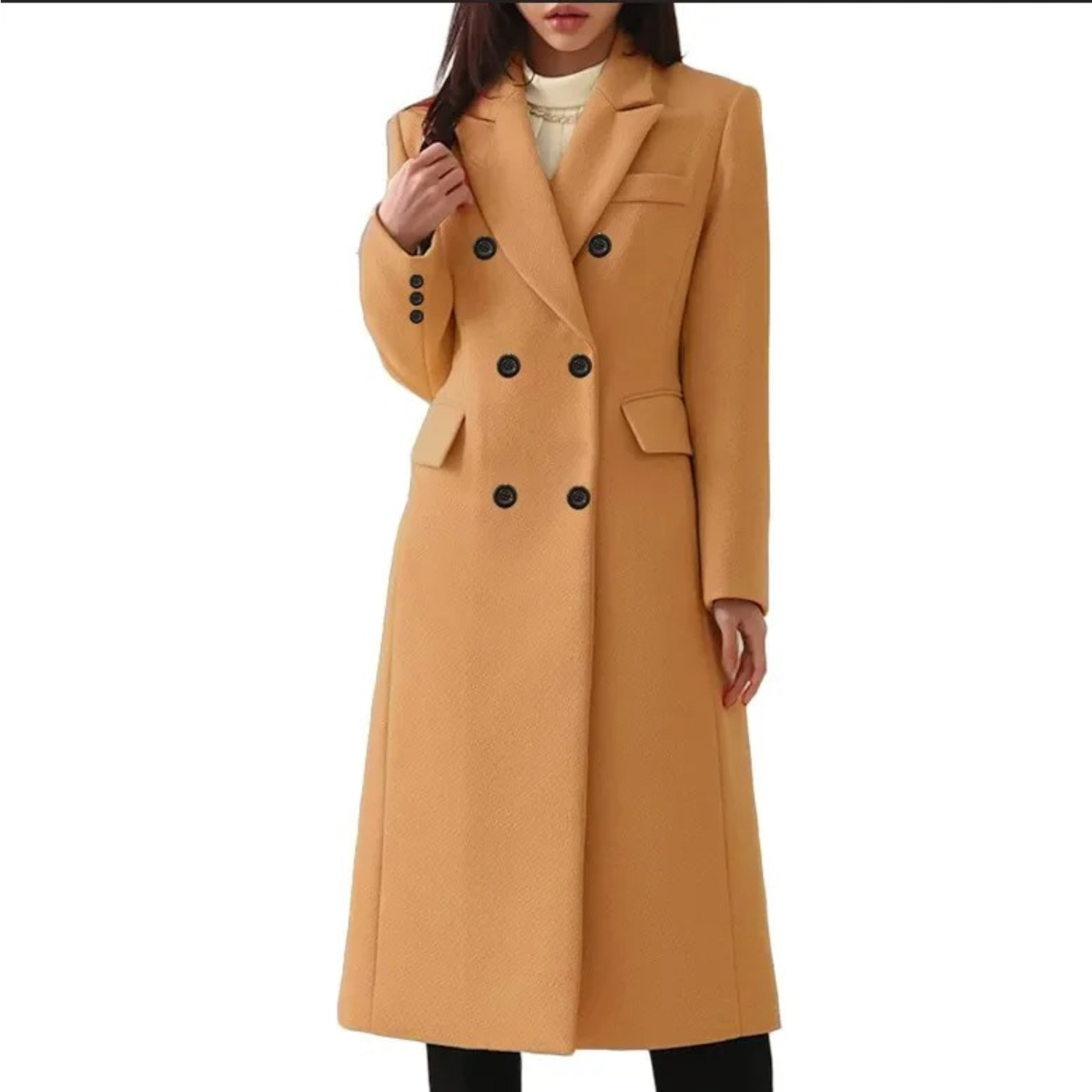 Manteau femme hiver chaud et long en duvet de canard - PanierRoyale