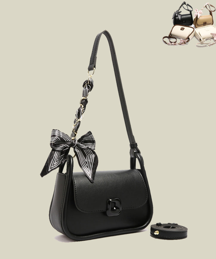 Petit sac en cuir synthétique robuste pour femme noir - EasyApparels